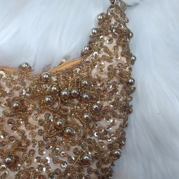 Aldo Beaded Sparkly Gold Purse - Picture 4 of 15